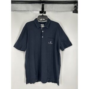 Maserati Polo Shirt Mens 3XL Black Spellout Logo Pocket Short Sleeve Performance